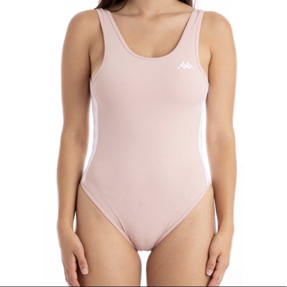 Kappa Pink blush skin fit 222 Auber Banda bodysuit Large women’s new w tags